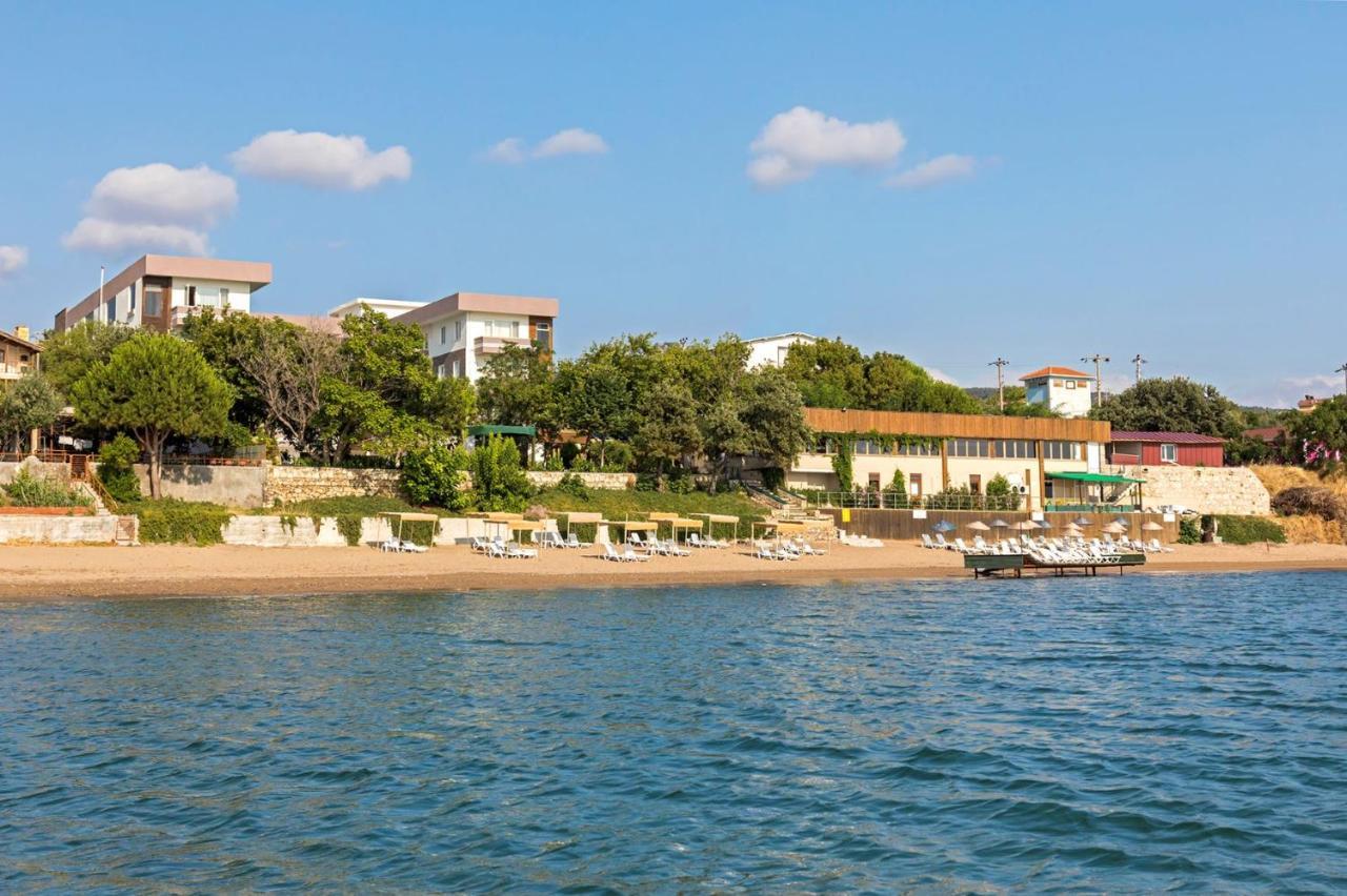 Troas Beach Hotel Tavakli Bagian luar foto